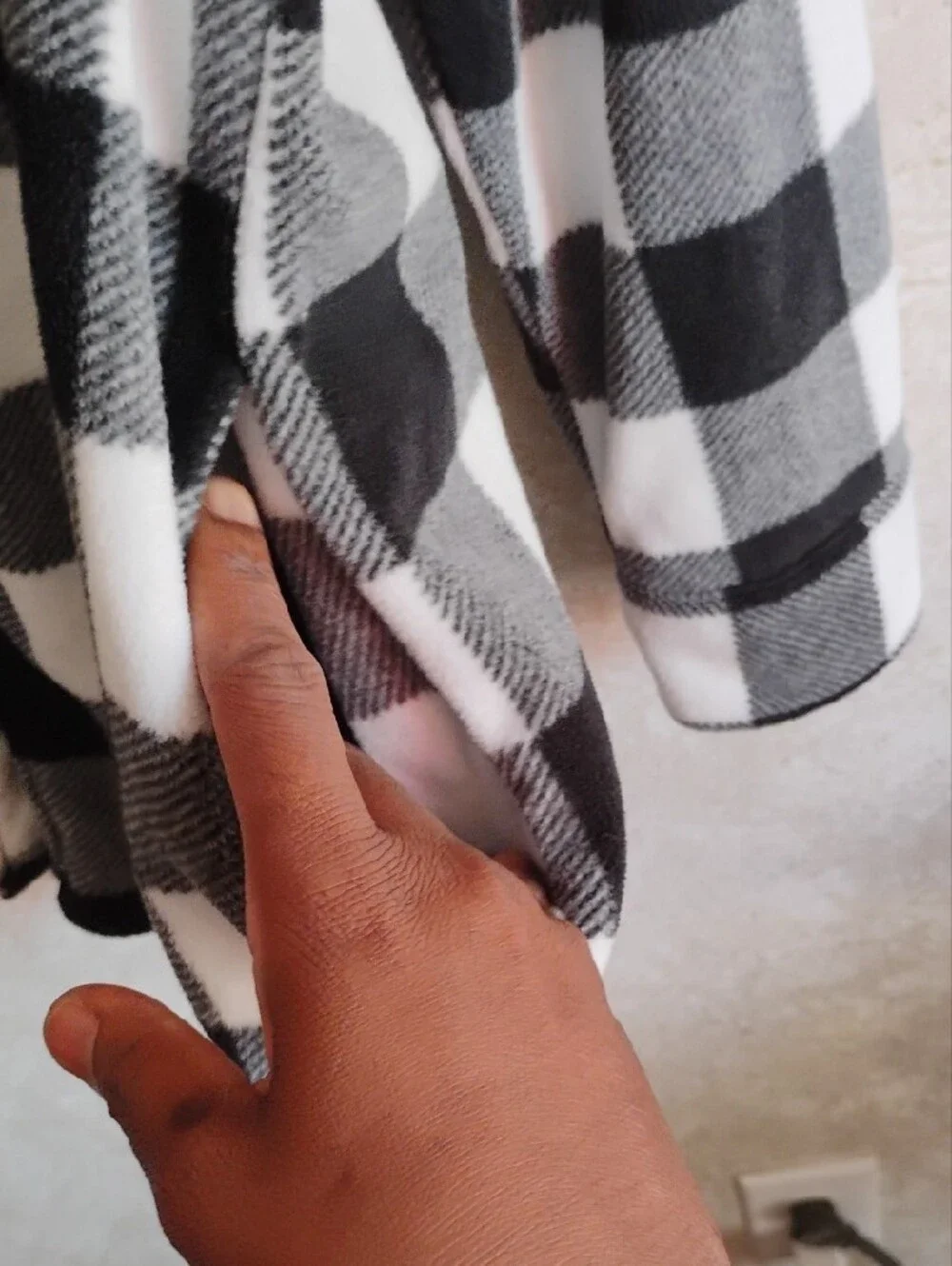 Eddie Bauer Black & White Plaid Button-Front Shacket - Women, Winter, Cozy